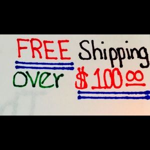 FREE SHIPPING OVER $100 !